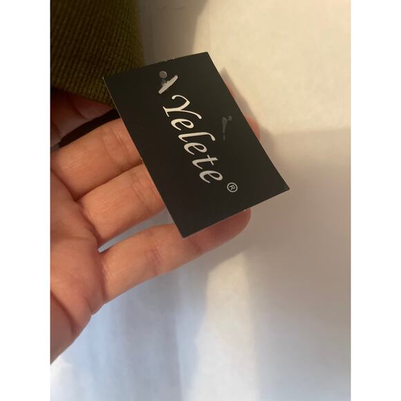 Yelete NWT Long Leggings 5Pk Gray Red Brown Green Burnt-Orange 1 Size fits most - Picture 3 of 7